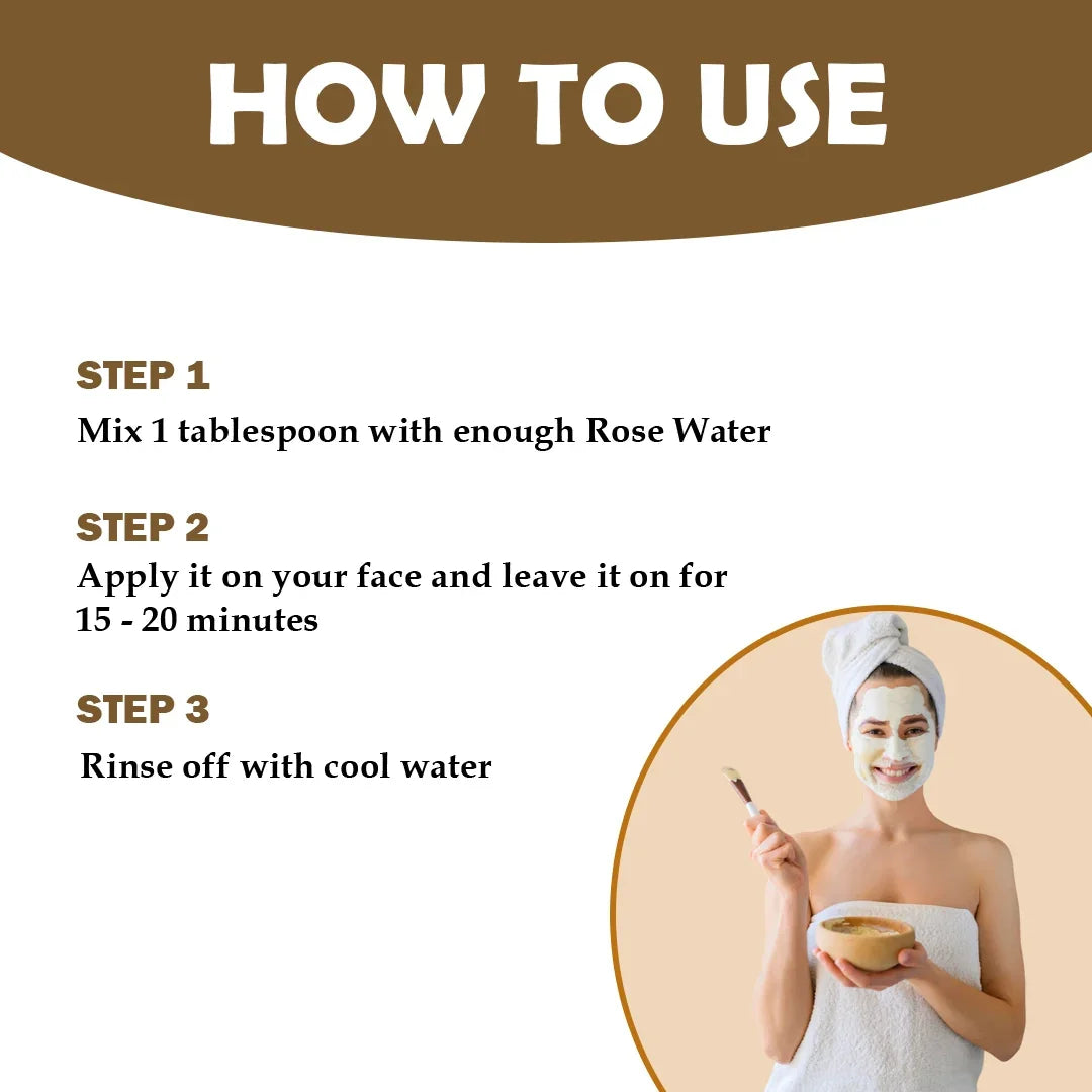 Natural Multani Mitti Powder for Glowing Skin – 350gm - Veda Harvest