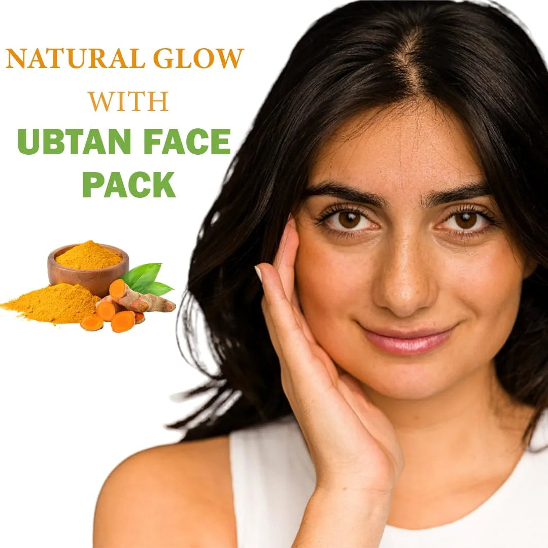 Ubtan Face Pack for Glowing Skin & Tan Removal – 100gm - Veda Harvest