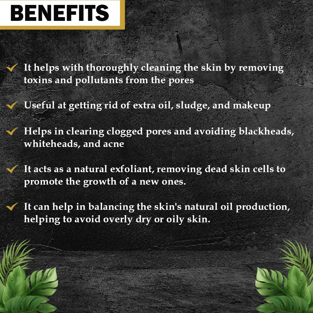 Natural Activated Charcoal Powder for Skin – 250gm - Veda Harvest