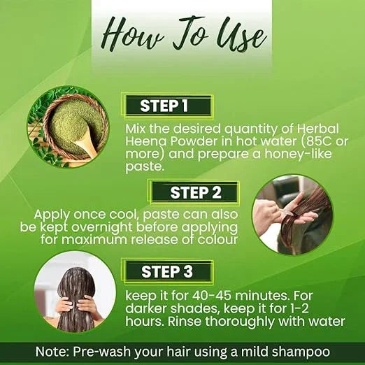Henna Powder for Hair Color & Nourishment – 250gm - Veda Harvest