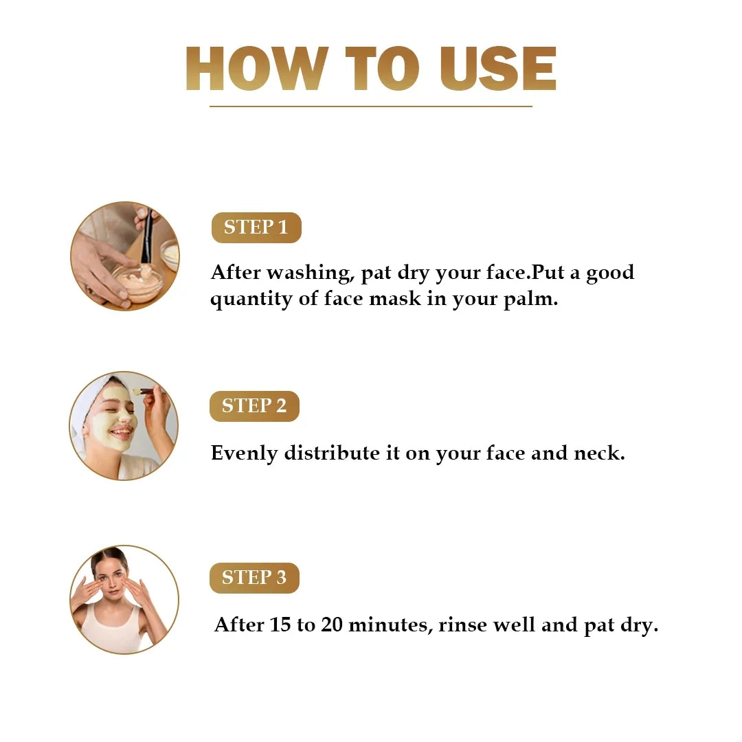 Multani Mitti Face Pack for Radiant Glow - 100gm - Veda Harvest