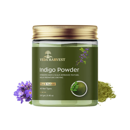 Veda Harvest Indigo Powder For Hair Colour - 240gm