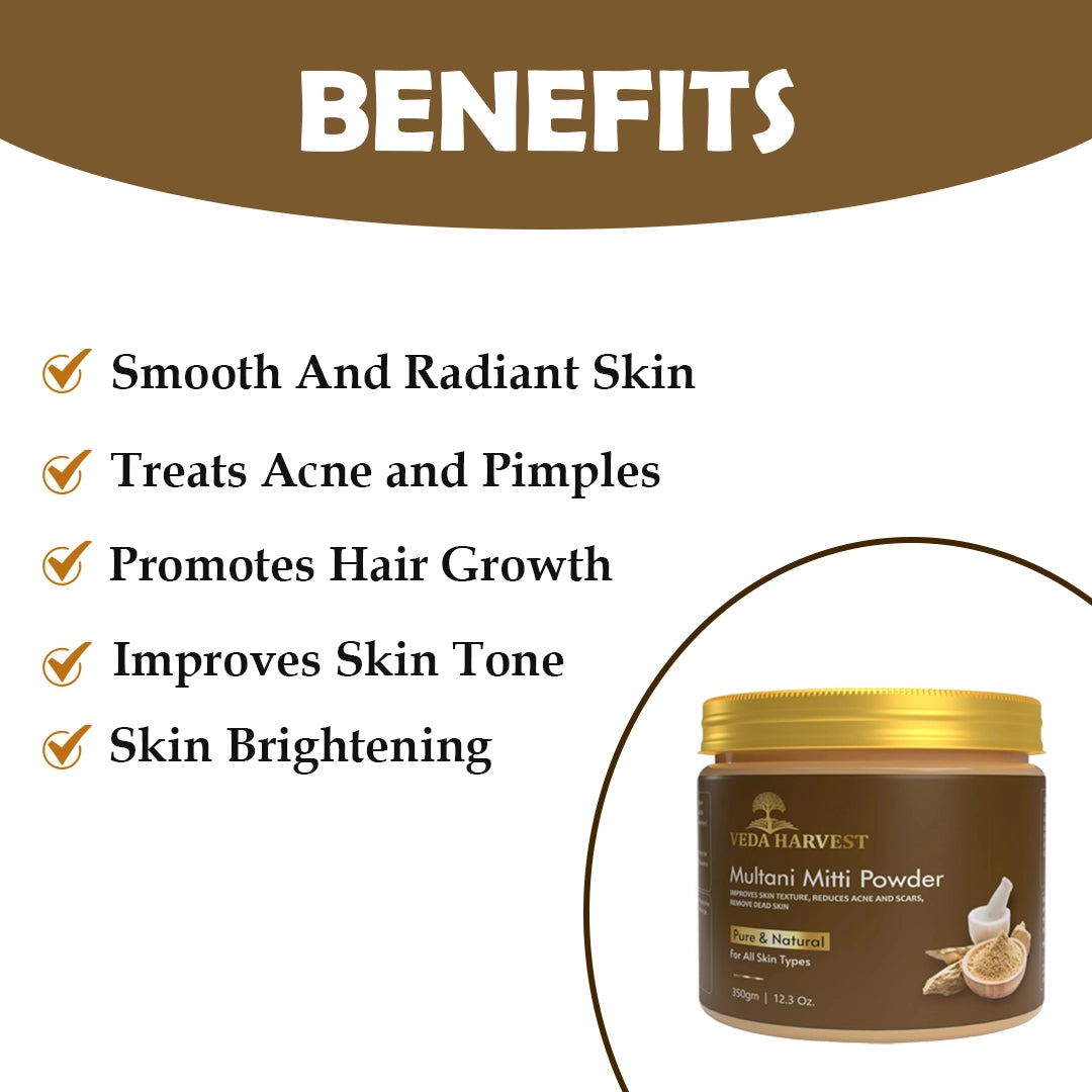 Veda Harvest 100% Natural Multani Mitti Powder