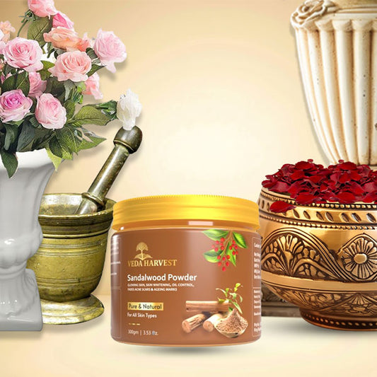 Veda Harvest Sandalwood Powder for Glowing skin and Detan