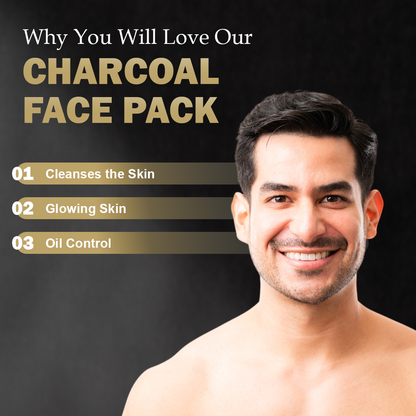 Charcoal Face Pack with Activated Charcoal for Skin Detoxification