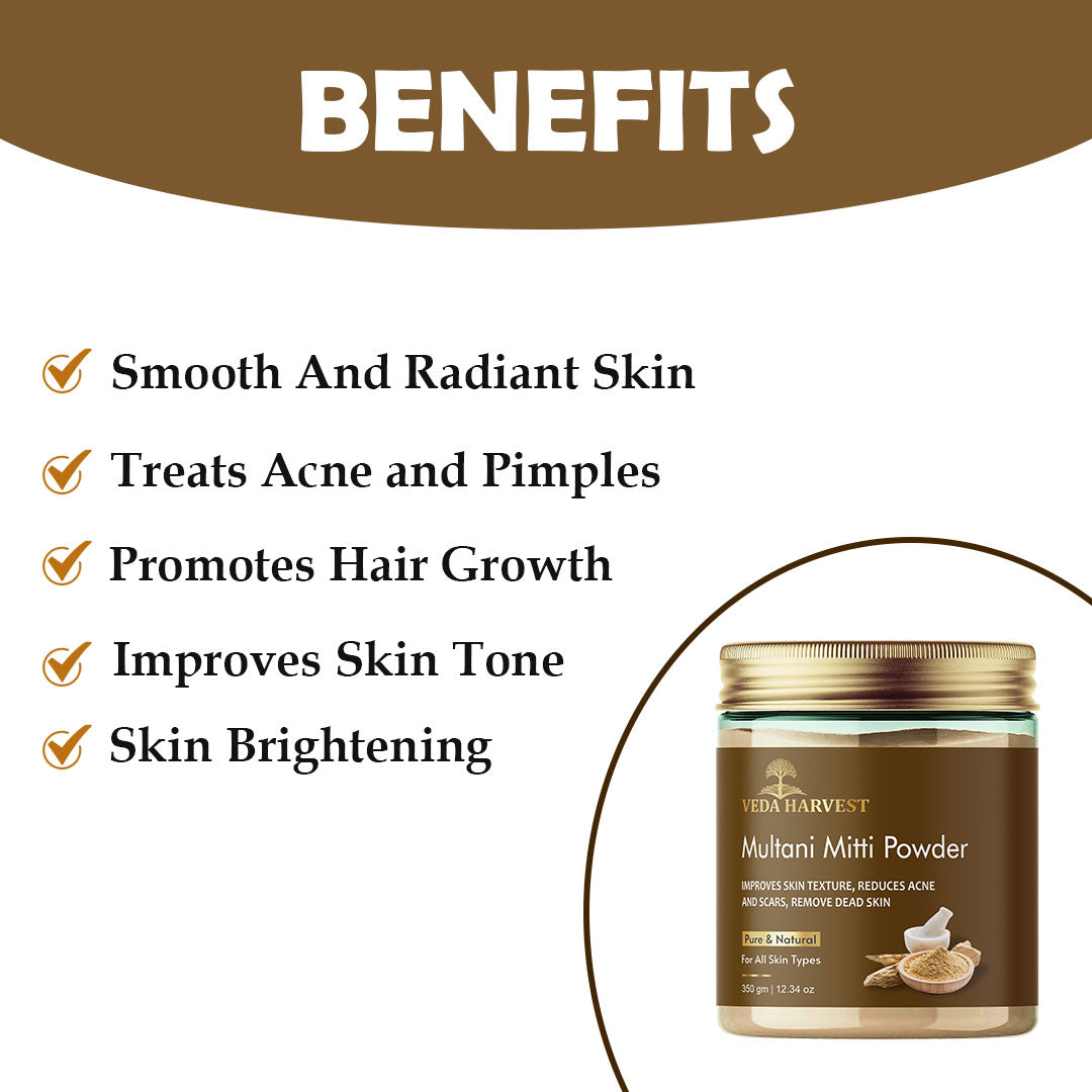 Veda Harvest 100% Natural Multani Mitti Powder