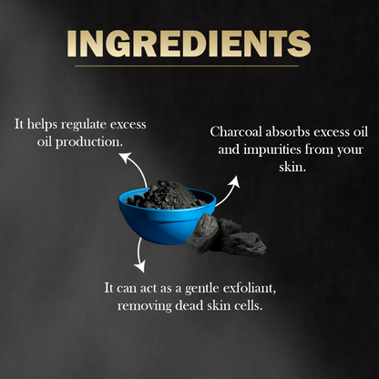 Charcoal Face Pack with Activated Charcoal for Skin Detoxification