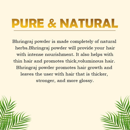 Pure & Natural Organic Bhringraj Powder For Hair Growth - 250gm