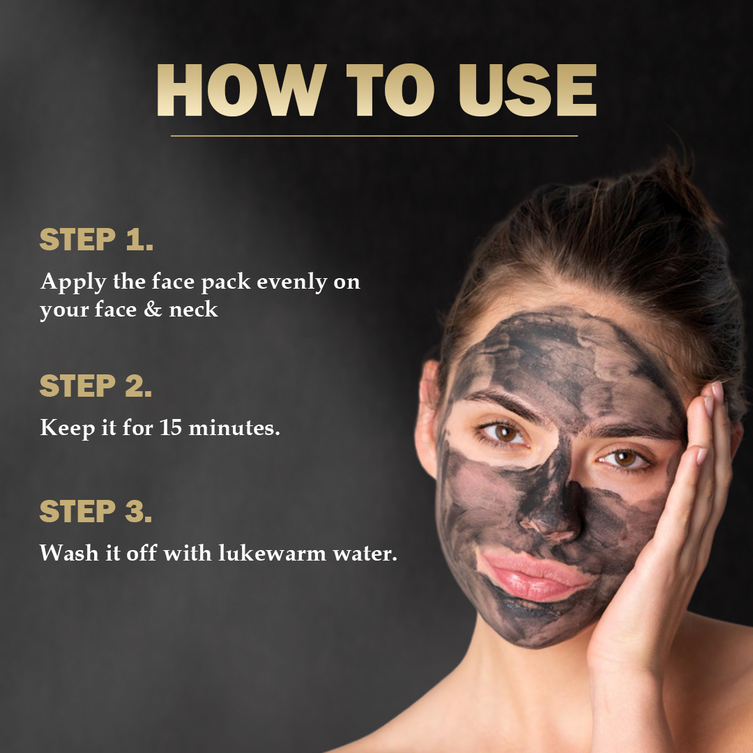 Charcoal Face Pack with Activated Charcoal for Skin Detoxification