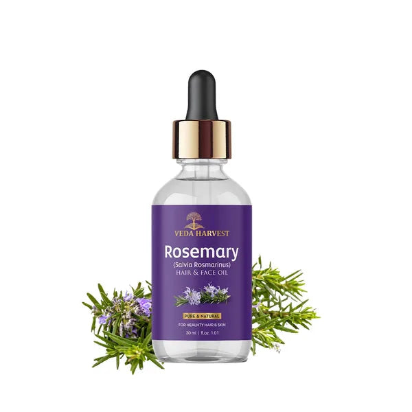 Rosemary Essential Oil for Hair & Skin Care – 30ml - Veda Harvest 