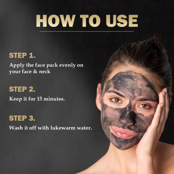 charcoal face pack how to use