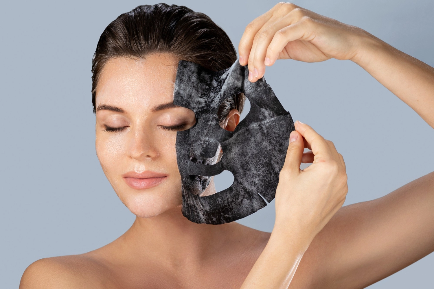 charcoal face pack for brightness skin